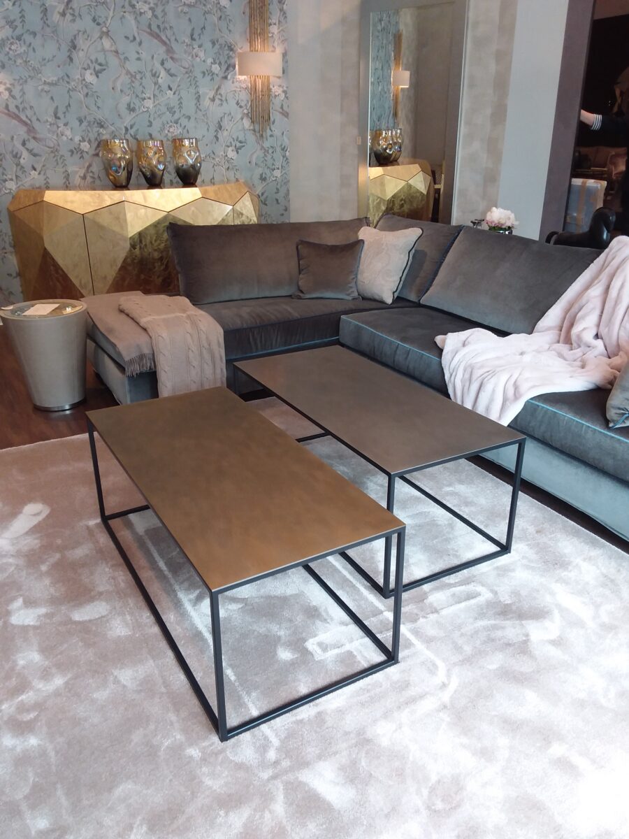 Casarte-Steelart-Rechteck-Couchtisch