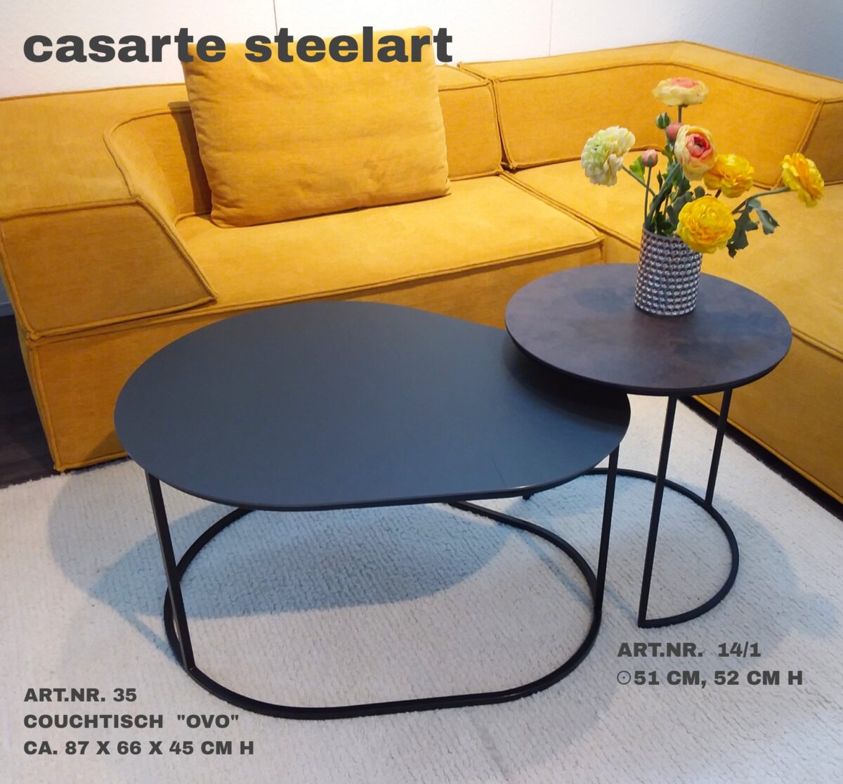 Casarte Steelart Couchtisch